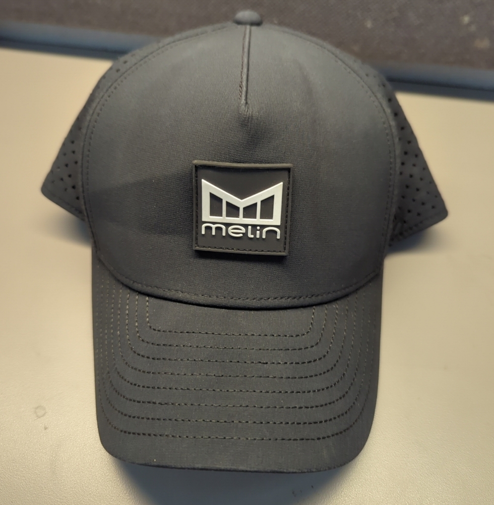 Melin Odyssey Hydro Snapback Cap Hat Adjustable 56.5 To 58cm Black